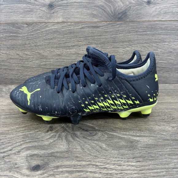 Puma Future Z 4.4 FG/AG Soccer Cleats Youth Size 3C Blue Yellow Shoes - Picture 1 of 10